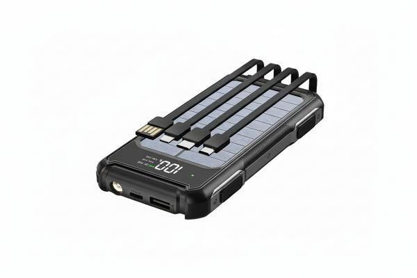 Solar Powered Power Bank – 100000mAh High-Capacity