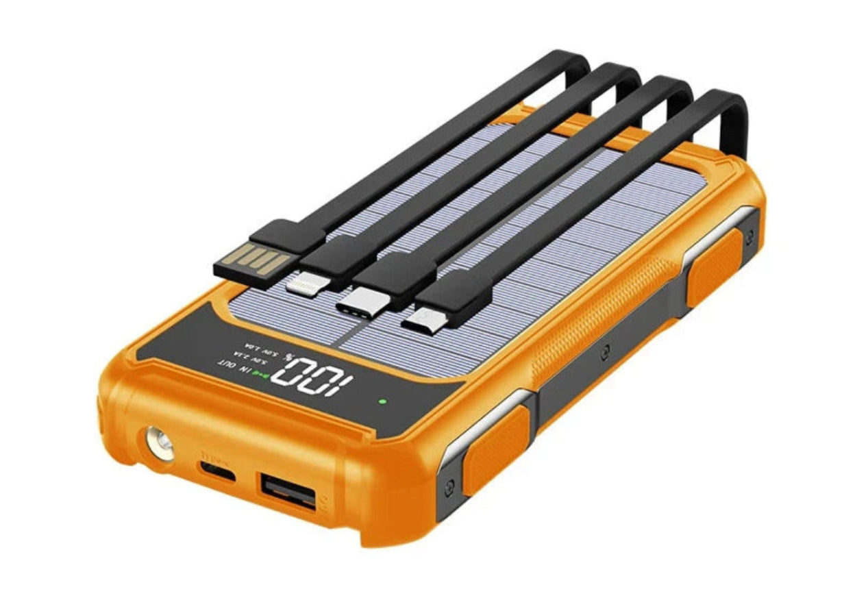 Solar Powered Power Bank – 100000mAh High-Capacity